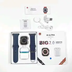 Smartwatch 8 plus TWS dan strap polos lengkap ada Jam Bluetooth Wireless Ponsel