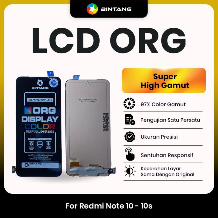 Gambar BINTANG ORIGINAL LCD Fullset Touchscreen ORG For REDMI NOTE 10 / NOTE 10S dari Bintang Official Store Kota Tangerang Tokopedia