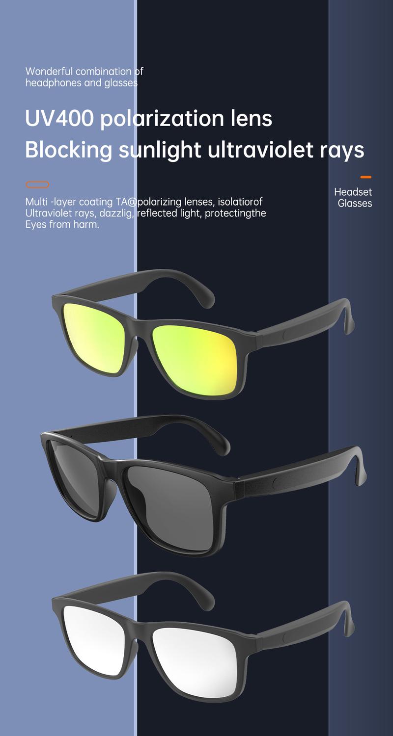 Product Introduction of Airmars G10 new smart Bluetooth glasses outdoor sports sunglasses black technology multi-function listening to music call headset music 8