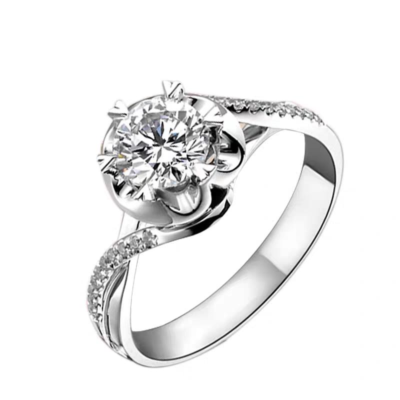 New Arrival Moissanite Diamonds Silver Ring Lisa 2
