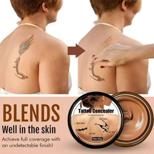 Tattoo & Scar Concealer, Tattoo Concealer Waterproof Cover Up,Tatoo Makeup Cover