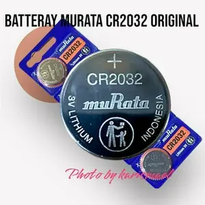 BATERAI LITHIUM  BATTERAY CR2032 CR 2032 CMOS JAM KOMPUTER LAPTOP MURATA ORI