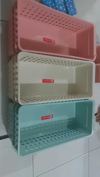 Product Review of Paket 1-3 Pcs Keranjang Jasper S CLIOPLASTICS  Serbaguna/ Storage Basket Lemari Plastik from m** a** m** g**s 0