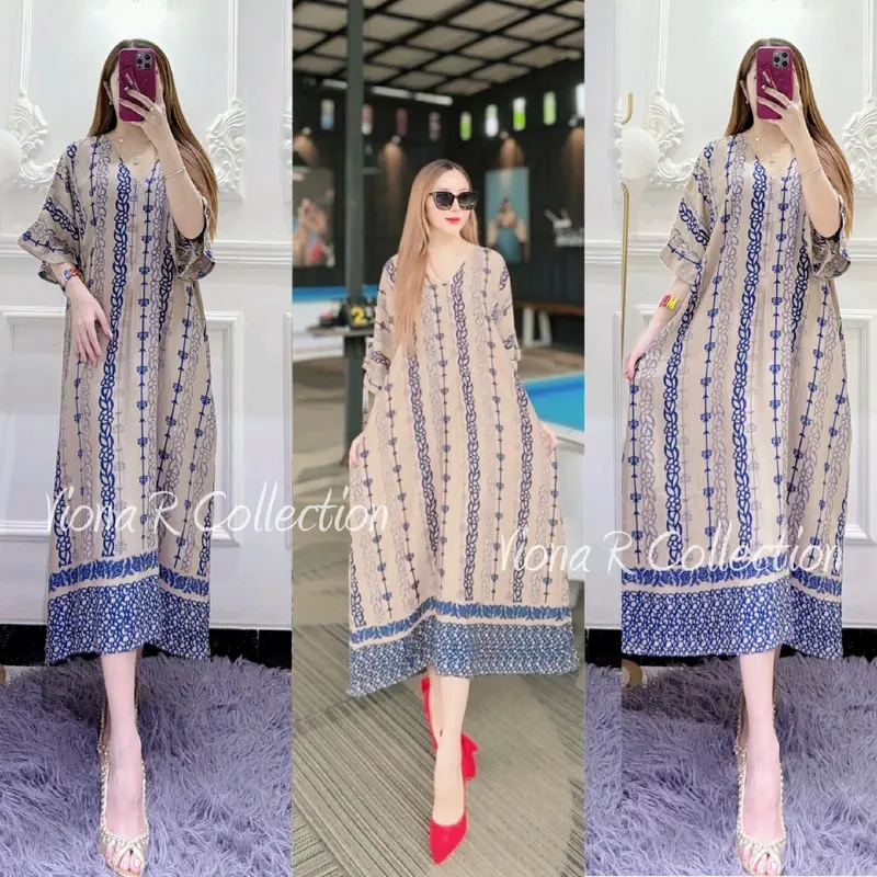 Viona R, Bisa COD Daster DAVIENA Lengan Rempel (Daster Viral & Kekinian) Rayon Wanita Busui Bumil Nyaman 4