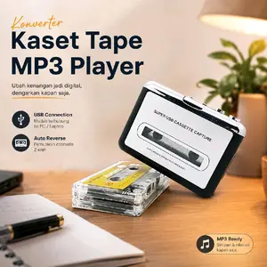 Konverter Kaset Tape USB Cassette Capture MP3 Player EC007 Silver