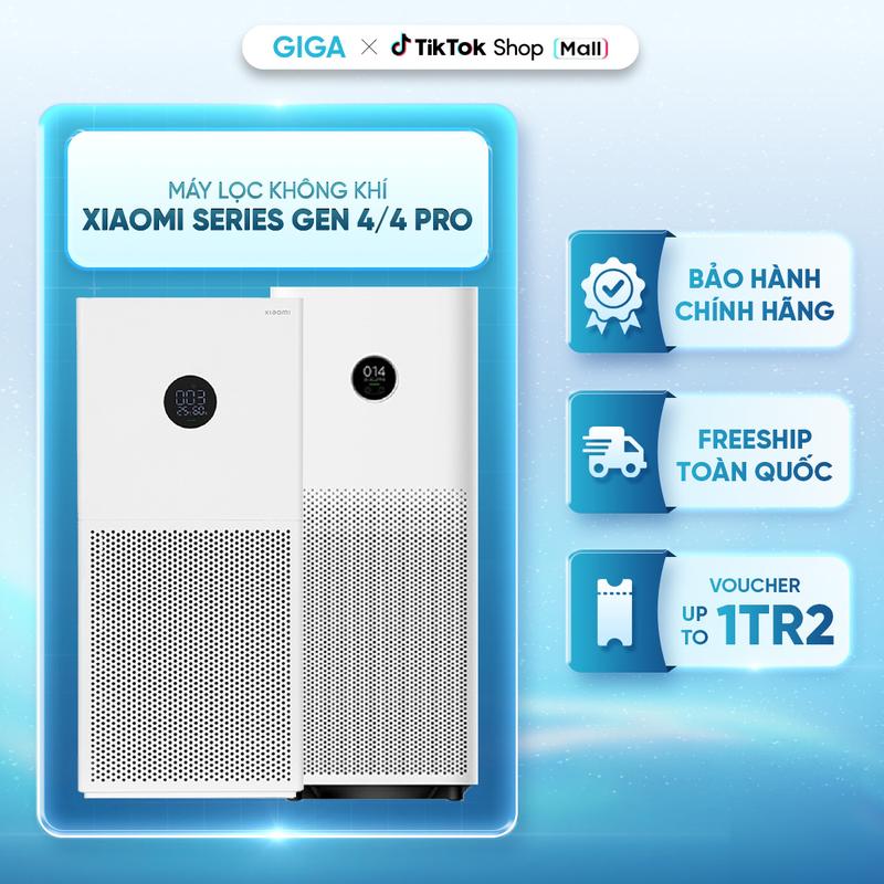 Máy Lọc Không Khí Xiaomi Series Gen 4 / 4 Pro Hàng chính hãng - Bảo hành toàn quốc Làm Sạch