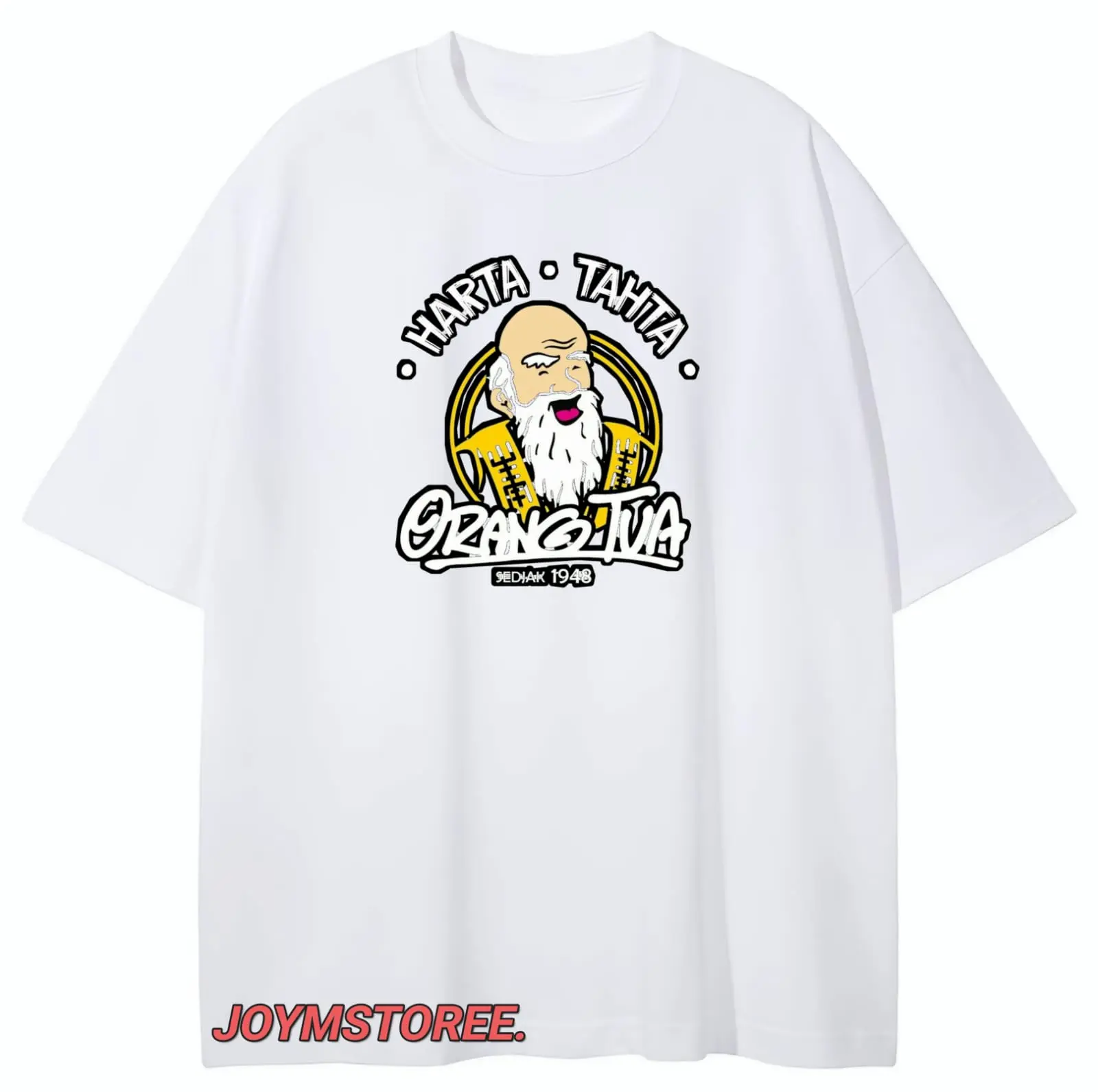 Kaos Pria Wanita ORANG TUA Atasan Lengan Pendek Oblong Distro Atasan Cowok Cewek Logo DTF Tshirt Man Pakaian Dewasa Combed Lembut Nyaman Panjang Keren Tulisan Kata Baju Kata Baju