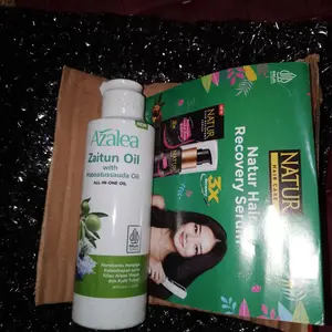 Azalea Zaitun Oil Habbatussauda 135ml – All-in-One Oil Wajah & Tubuh, Melembapkan, Haluskan Kulit, Aman Halal