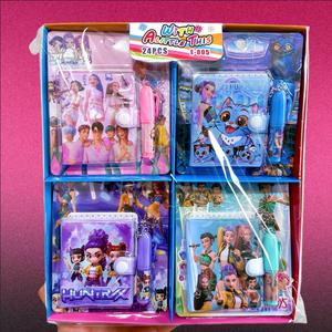 Set de Mini Cuadernos K-Pop Cazadores de Demonios con Pluma, Papelería, Diario de Estrellas (uno aleatorio), Regalo Perfecto para Fans
