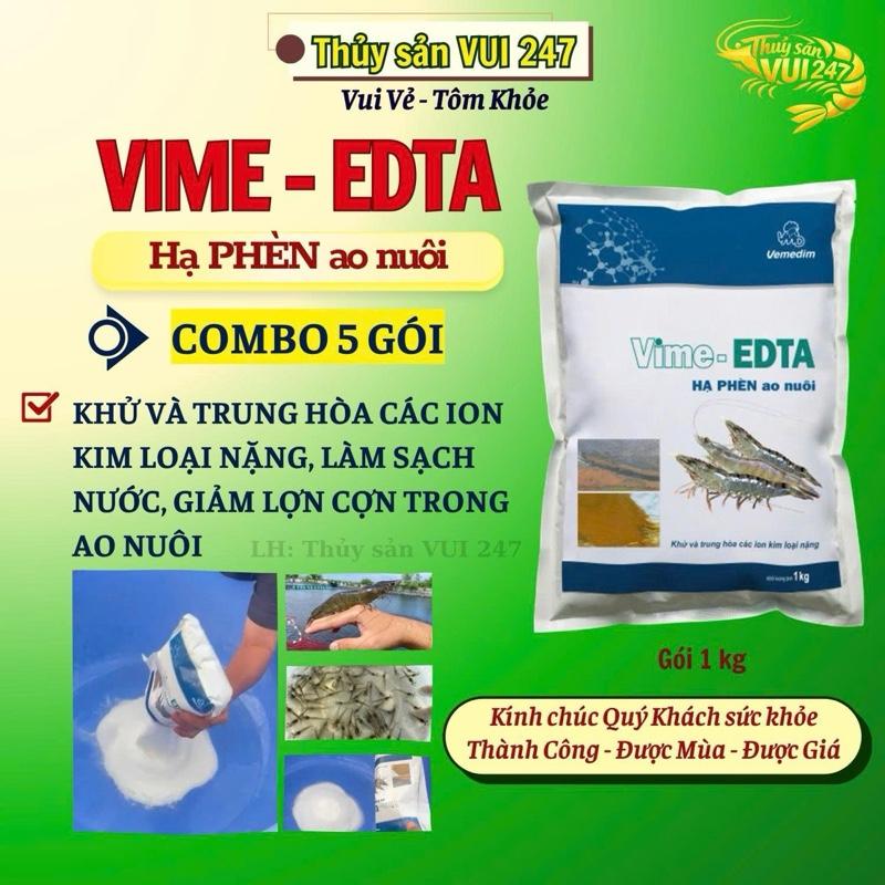 Vime-EDTA: Hạ phèn, giảm và trung hoà kim loại nặng trong ao nuôi tôm cá