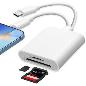 USB-CからSDカードリーダー、多機能Type-Cインターフェースの携帯電話用SDカードリーダー、iPhone 13/14/15/16対応の携帯電話アクセサリー