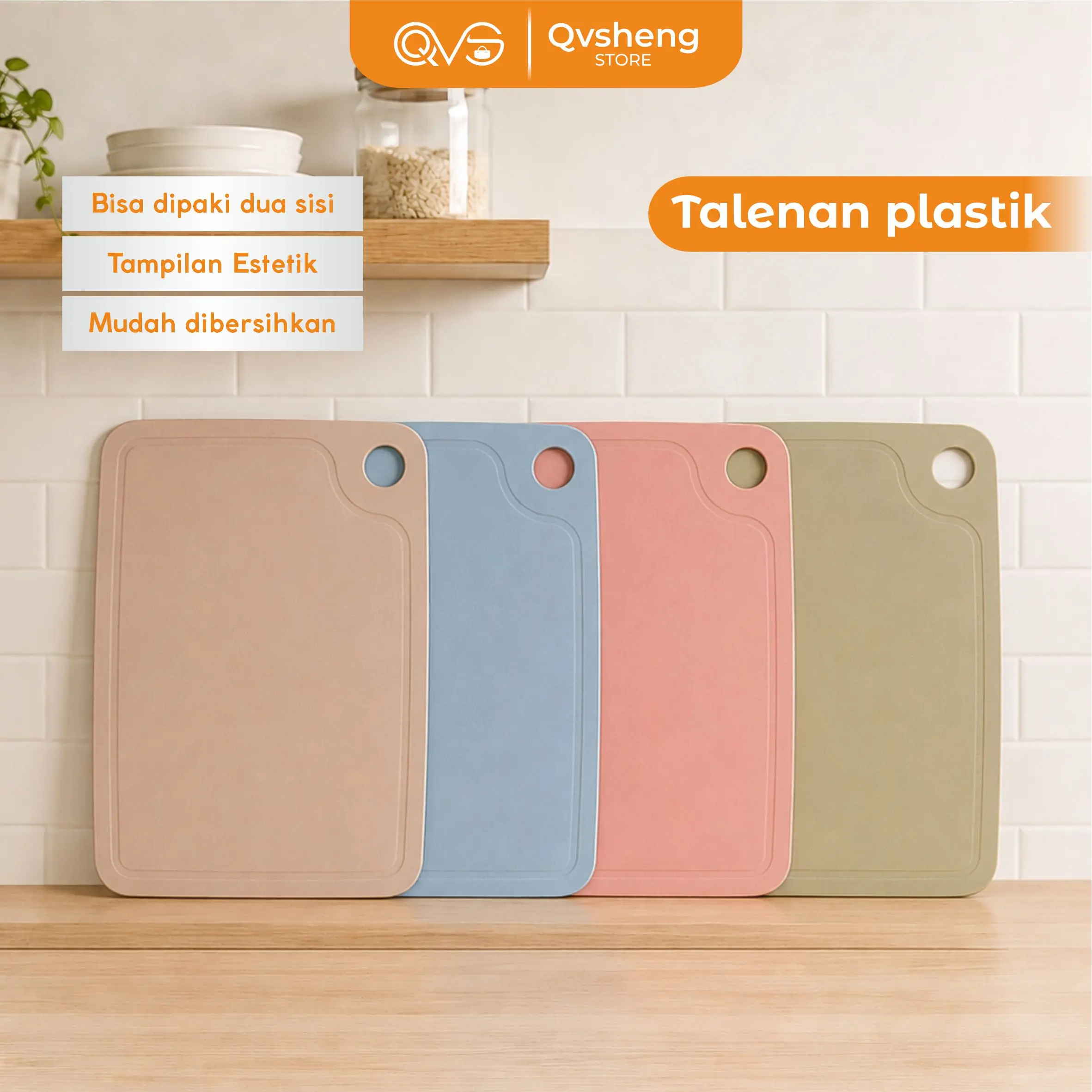 Talenan Plastik Premium Tebal Anti Licin Alas Potong Dapur Multifungsi