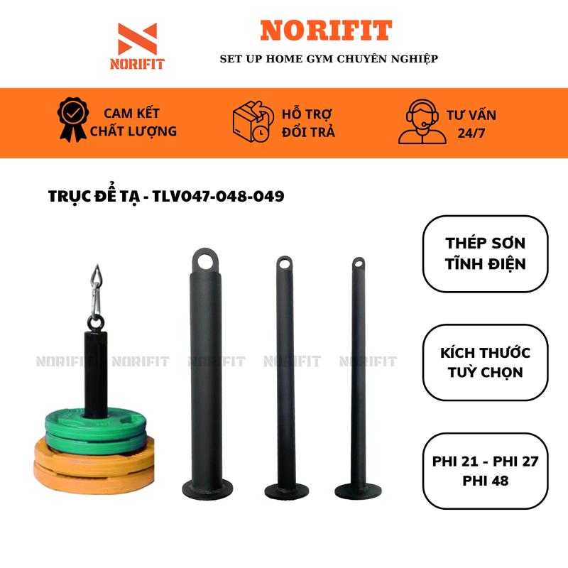 Trục Cắm Tạ Trục Đỡ Tạ Để Tạ Ống Đựng Tạ Kết Hợp Hệ Thống Cáp Ròng Rọc Tập Gym TLV047-048-049