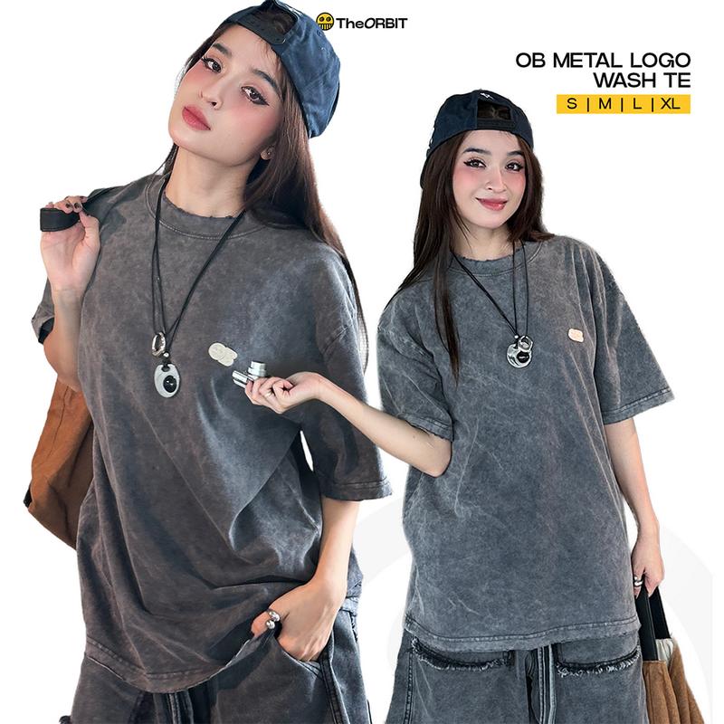 Áo Thun OB Metal Logo Wash Tee - Local Brand Chính Hãng