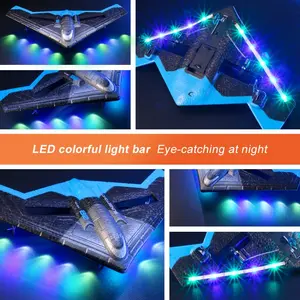 New RC Delta Wing Plane Glider Toy 2.4GHz 2CH Foam EPP Material
