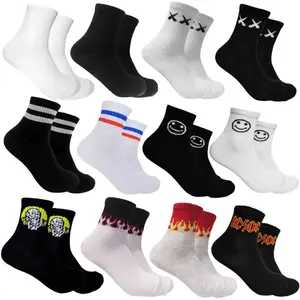 Kaos kaki Pendek Olahraga Motif Oldschool