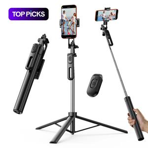 リモート・コントロールが付いている回転無線Selfieの棒の三脚、iPhoneサムスンギャラクシーのための引き込み式の電話三脚の立場はプロ行為のカメラ行きます