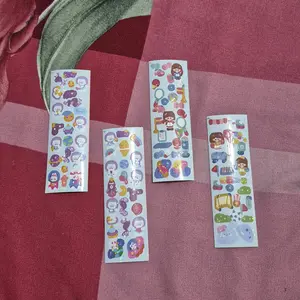 Stiker Glitter & Iridescent Set 20/60/100/200 Lembar - Bahan Premium untuk DIY Journal, Scrapbook, Dekorasi Kreatif