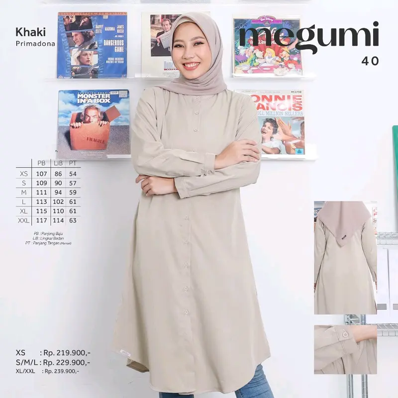 MEGUMI 40 BY ETHICA | TUNIK TERBARU TUNIK KEKINIAN TUNIK POLOS TUNIK SIMPEL 6