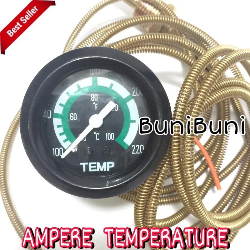Ampere Temperatur / Ampere Panas / Meter Pengukur Suhu Air Untuk Mobil & Mesin Universal PROMO TERMURAH 5