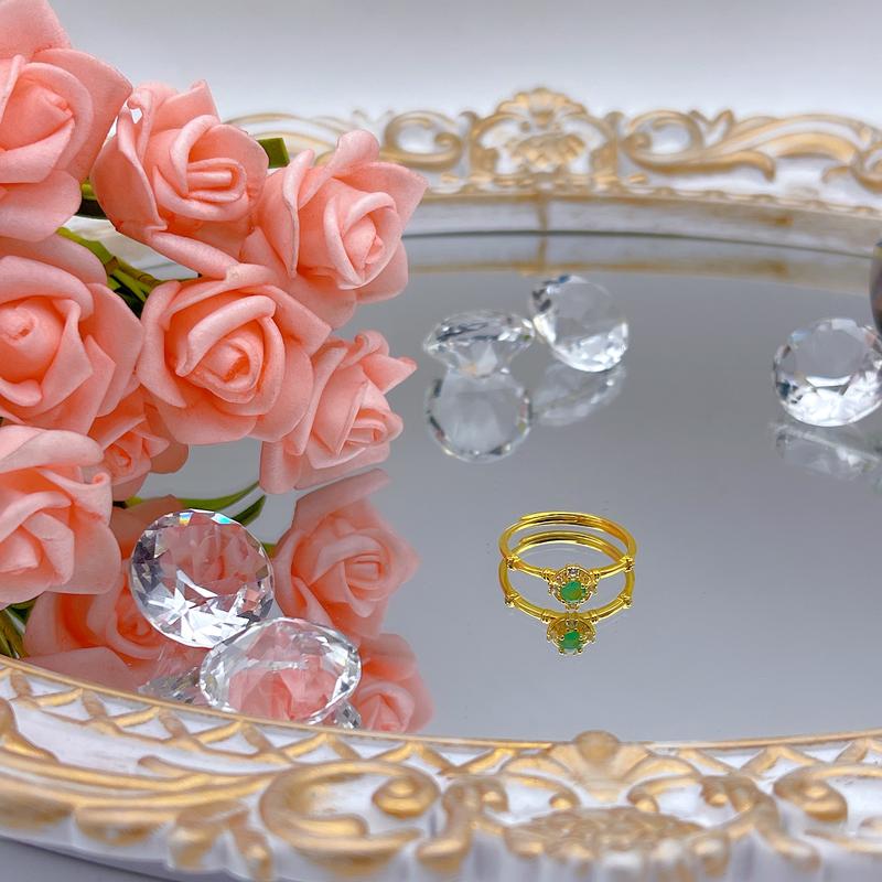 Product Introduction of S925 emerald 02 ring Birthday Daily Anniversary 1