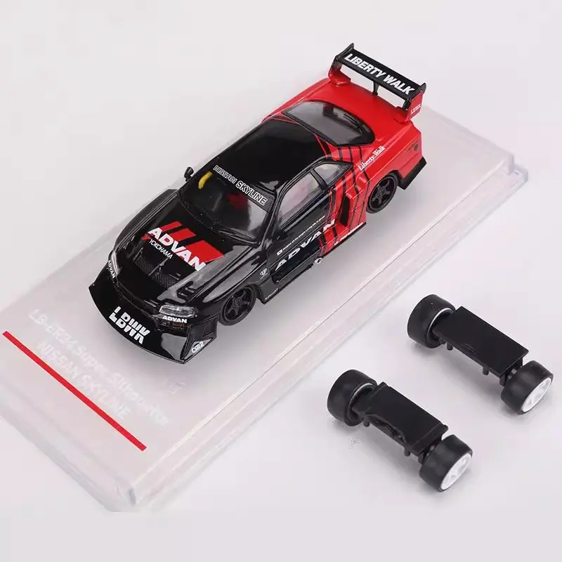 CM MODEL 1 64 Nissan GTR R34 ADVAN Coating Simulation Alloy Car Model Collection Ornament ignition  model Blue Nissan GT-R Model Car AMG W14 Formula 1 Diecast Model die  cast  model Mitsubishi Lancer Evolution Model Sound and Light Pull Back Tesla Model S