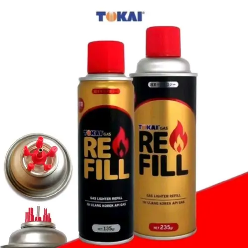 GAS REFILL BERAT 235 GRAM -  MERK TOKAI Refill Berat 235 Gram