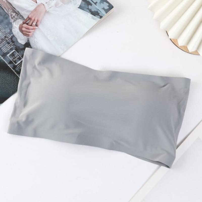 Bra Kemben Dalaman Seamless Sexy Back Silang Belakang Import Ada Cup Warna Hitam dan Putih 4