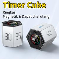 Gambar AJM Ticktime Timer Cube Multi-Fungsi Elektronik Digital Cube Kitchenware Digital Kitchen Pengatur waktu LED cermin Pomodoro Timer Clock Kedip Mode Senyap Mode getar Magnetik untuk olahraga belajar memasak Kitchen Utensils Gadgets - Option 1 dari AJM Electronic Store Kota Administrasi Jakarta Pusat 1 Tokopedia