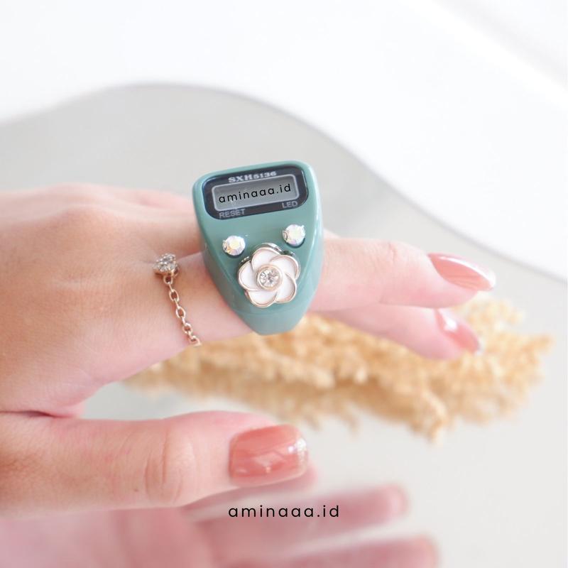 aminaaa.id - basic sxh ring flower tasbih digital cantik terbaru TA06 1