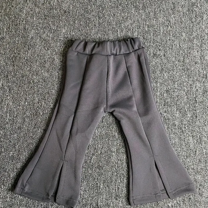Celana Legging Cutbray Anak Perempuan BELAH DEPAN Bahan Scuba Polos Korean Fashion Model Terbaru - Ukuran S - Ukuran M - Ukuran L 3