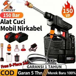CHNTEST Alat Cuci Mobil Jet Cleaner998V/999V Tekanan Tinggir Portable Nirkabel 24V Lithium Battery 30 Menit Garansi 5 Tahun COD