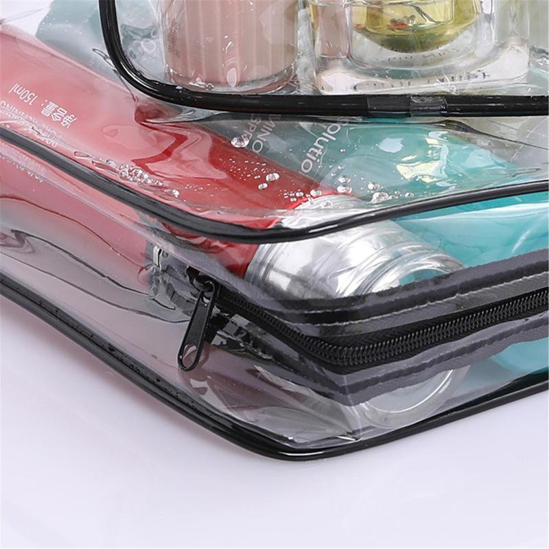 Product Introduction of Travel Zipper Storage Pouch PVC Cosmetic Bags Makeup Case Transparent Toiletry Bag 13