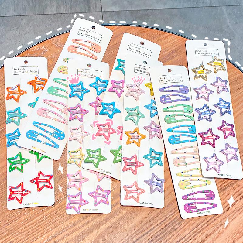 Product Introduction of Kẹp Tóc Đầy Màu Sắc Cho Em Bé Gái, 10 Cái / Lốc, Kẹp BB Ngọt Ngào Cho Trẻ Em, Phong Cách Thường Ngày Và Dễ Thương, Kẹp Tóc, Phụ Kiện Tóc 18