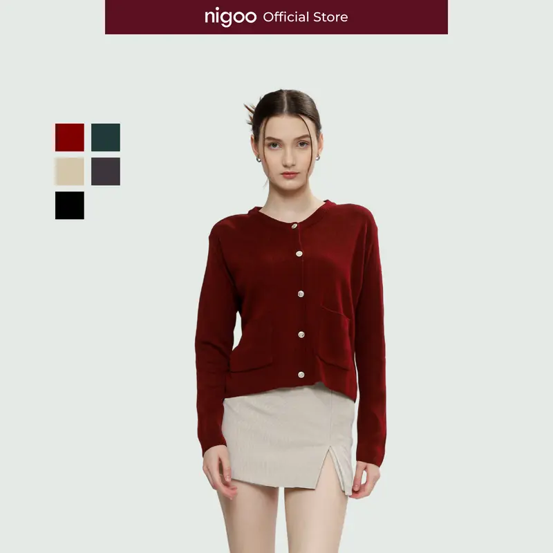 NIGOO Nadeen Knitwear Cardigan Rajut Wanita 0