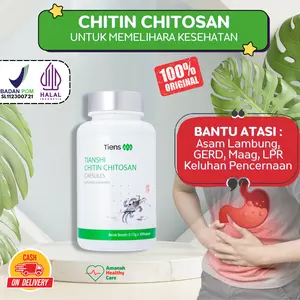 CHITIN CHITOSAN Kapsul - Solusi Masalah Pencernaan Asam Lambung Maag GERD - Aman BPOM HALAL