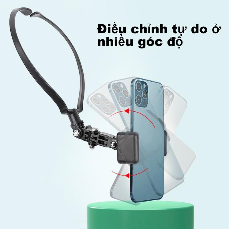 Giá đỡ chụp điện thoại di động Halterneck|rảnh tay|tạo tác Vlog chụp trực tiếp|Điều chỉnh đa góc 6