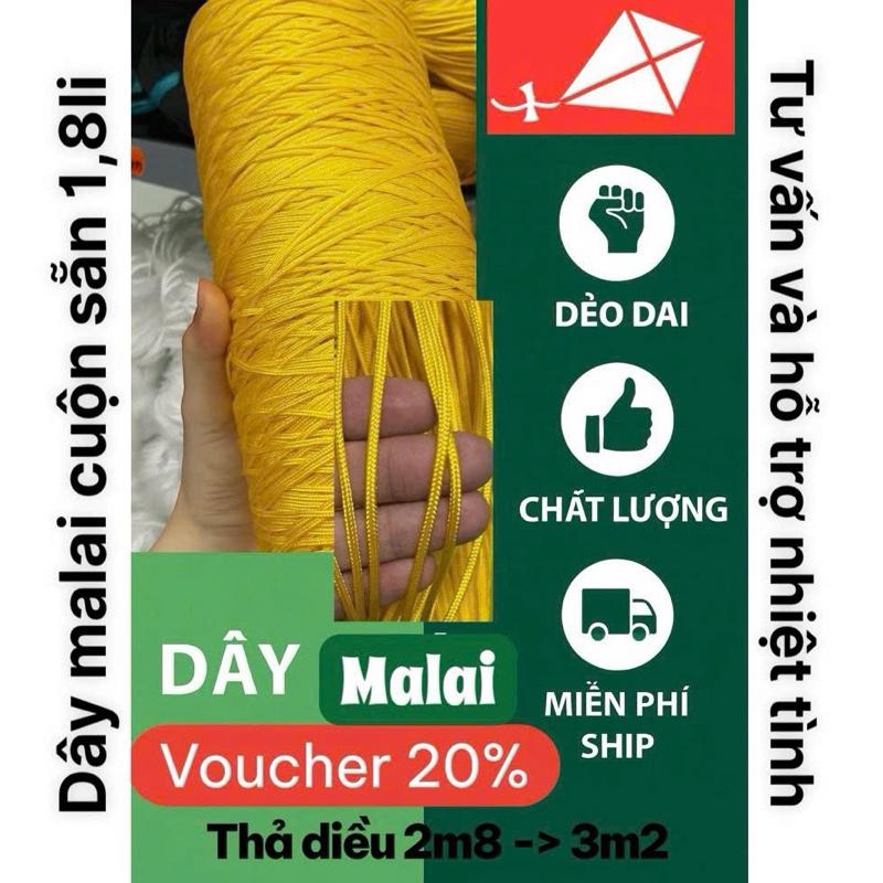  Cuộn dây diều malai 1,8li thả diều từ 2m5- 3m . Dai bền chất lượng Đồ Chơi 