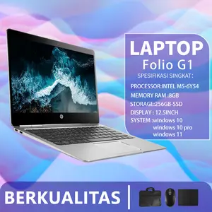 [Pre-owned] Laptop HP Elitebook Folio G1 Intel Core M5-6Y54 Ram 8G SSD 256GB bekas