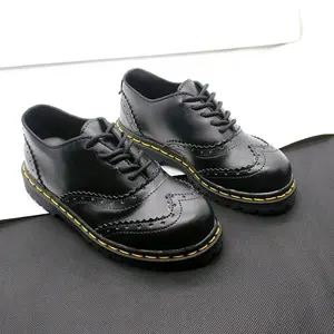 REKSMAX Sepatu Docmart Anak Laki-laki Model Tali Formal Hitam dengan Desain Elegan dan Nyaman