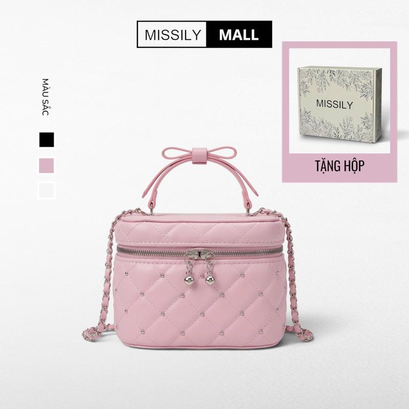 [Tặng hộp] Túi xách nữ, túi đeo chéo, đeo vai, túi xách tay MISSILY size 19cm (ms292)