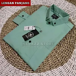 Kemeja Tosca Polos Pria Slim Fit Lengan Panjang | Kemeja Formal Casual Katun Premium Nyaman Kekinian Size M L XL XXL XXXL