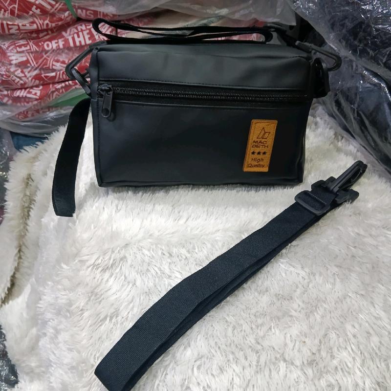 hanbag clutch cowok waterproof keren Pria Hitam 5