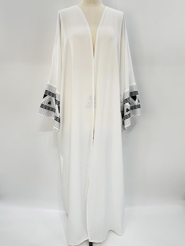 Áo choàng thêu, phong cách Ả Rập, thời trang, trên áo choàng Abaya 0