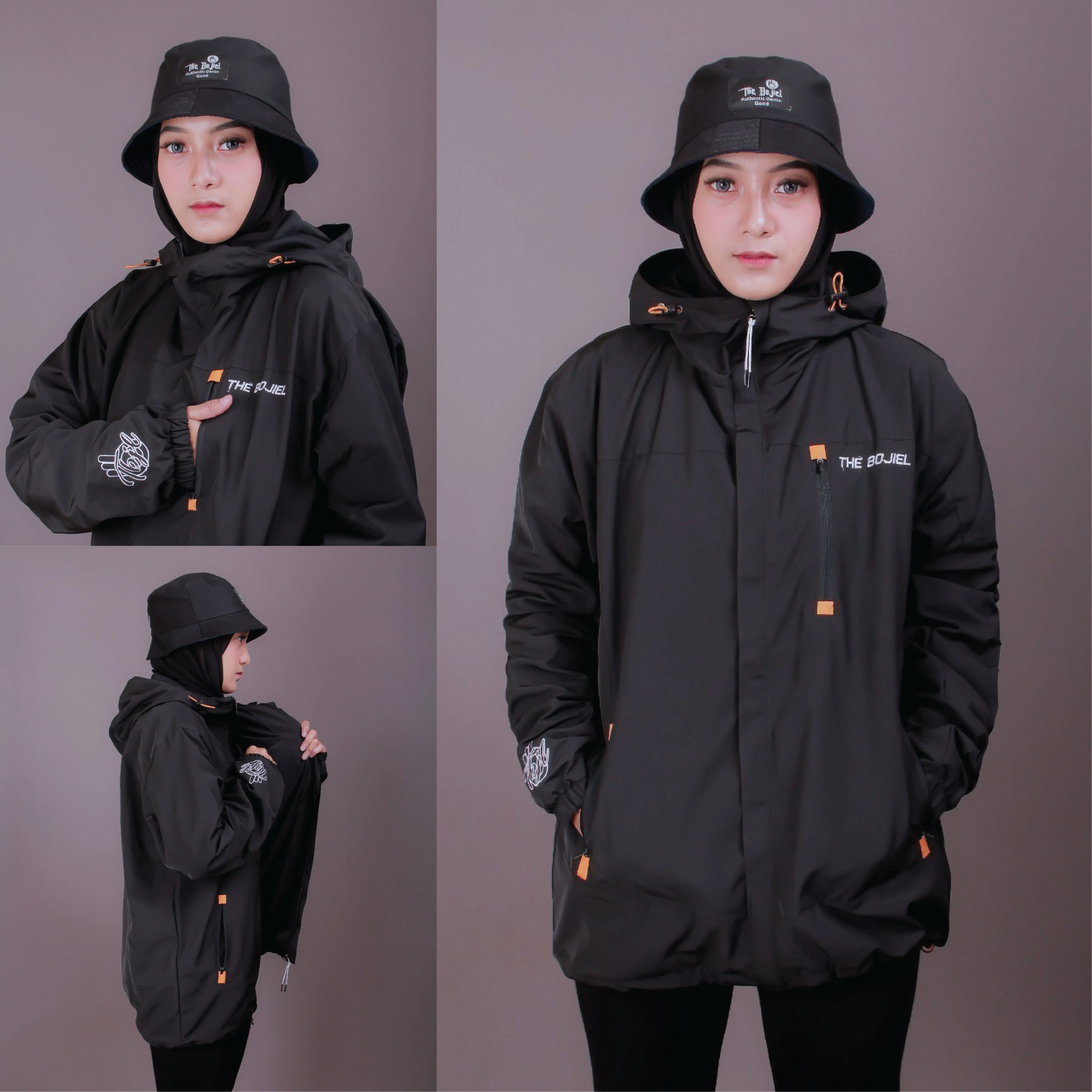 Jaket Parasut Waterproof Wanita Pria Windbreaker Original Distro The Bojiel Outdoor