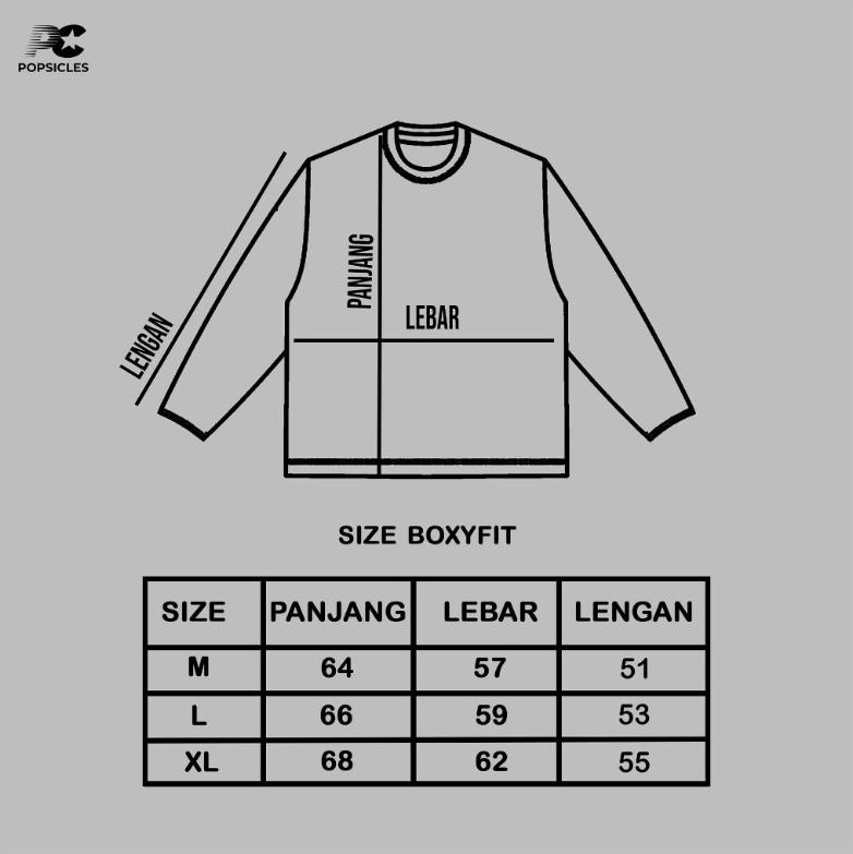 Popsicles Longsleeve Boxy Lengan Panjang Concrete Hitam - Boxy Crop Longsleeve Kaos Oversize Printing Tee Popsicles Longsleeve Boxy Lengan Panjang Concrete Hitam - Boxy Crop Longsleeve Kaos Oversize Printing Tee