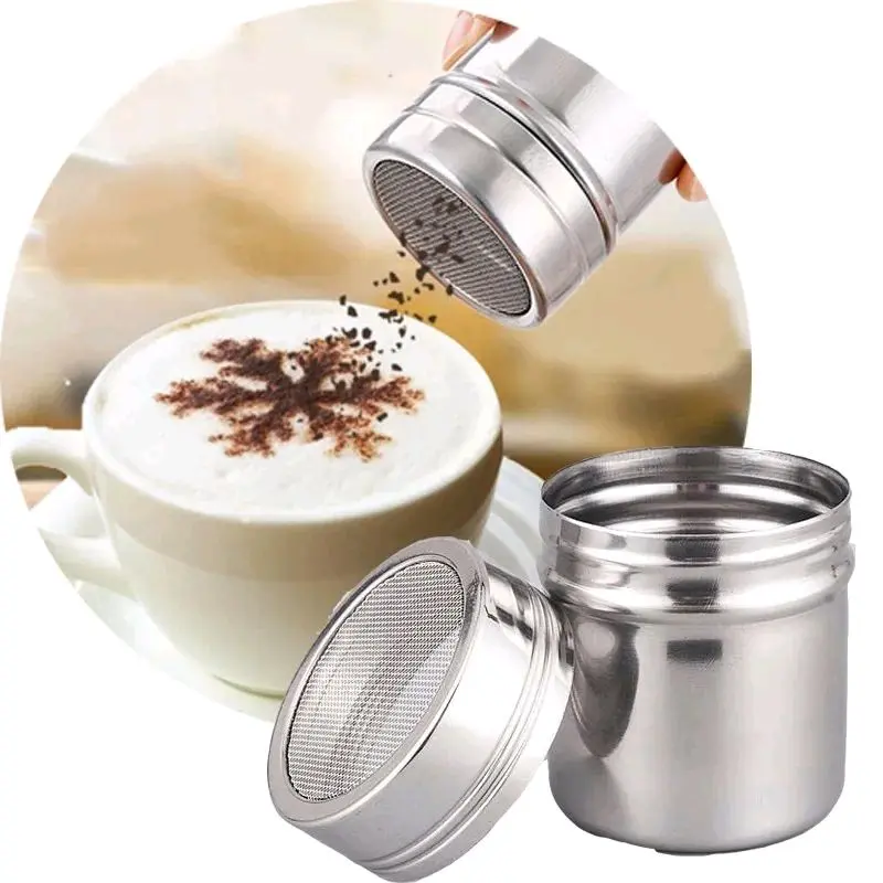 shaker bubuk coklat stainless stell Kitchenware