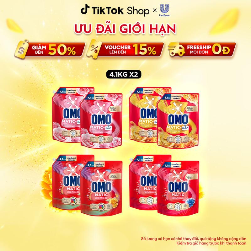 Combo 2 túi Nước Giặt OMO Matic Chuyên Gia Cửa Trên 3.9/4.1KG [1]