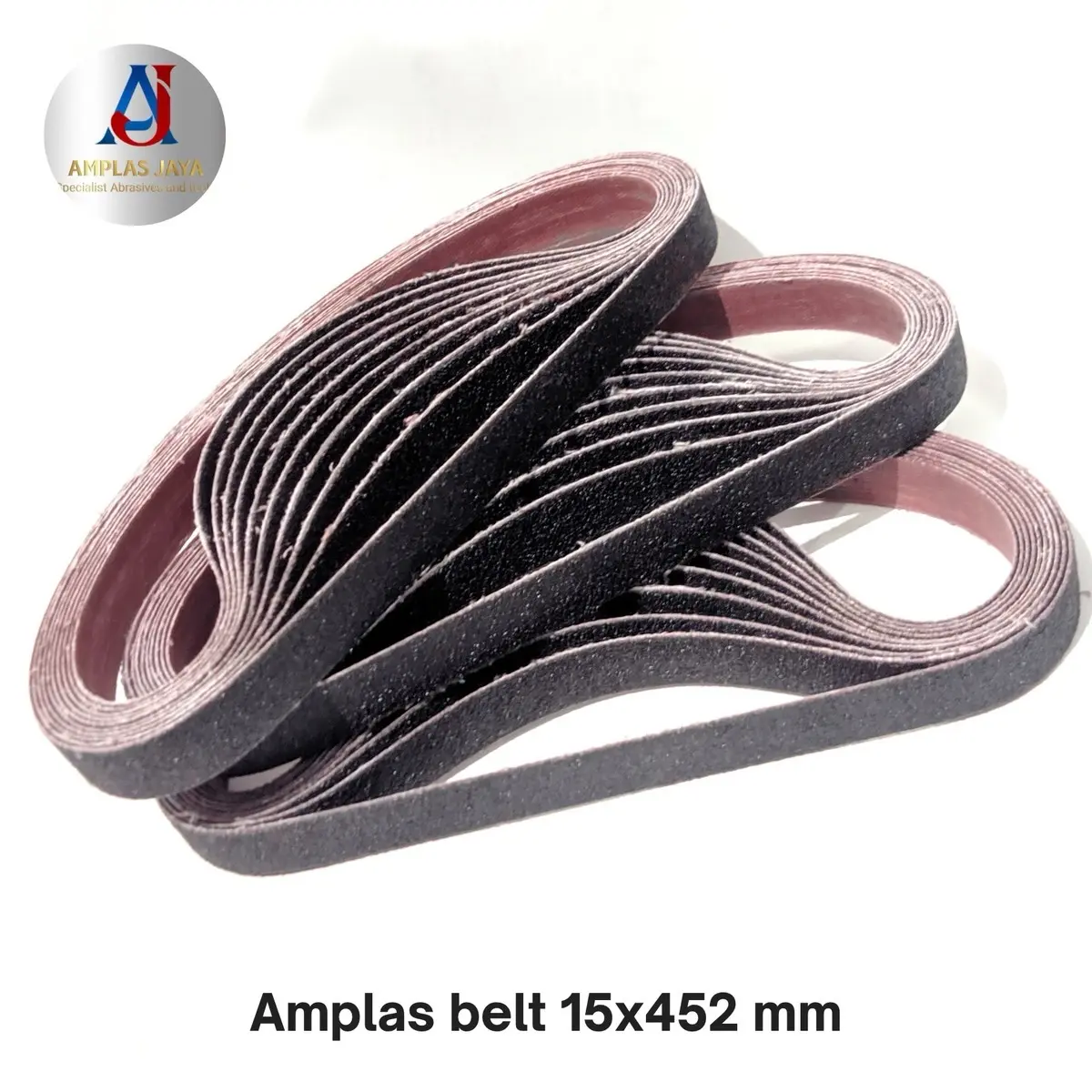 10 Pcs-Amplas Belt Sander 15x452 mm/ Kerok Pulley/Adaptor Gerinda