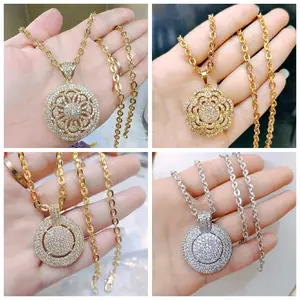 [ Free Cincin boleh request size ] kalung Nori kaca / kalung dewasa liontin zircon